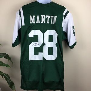 Signed Curtis Martin Jersey - Pro Style Green XL
